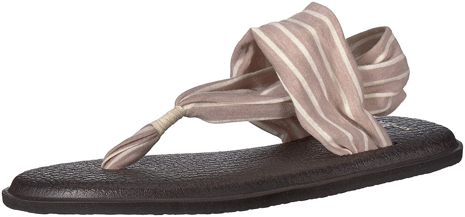 Sanuk Yoga Sling 2 Tan Natural Stripes Sandals - Women's