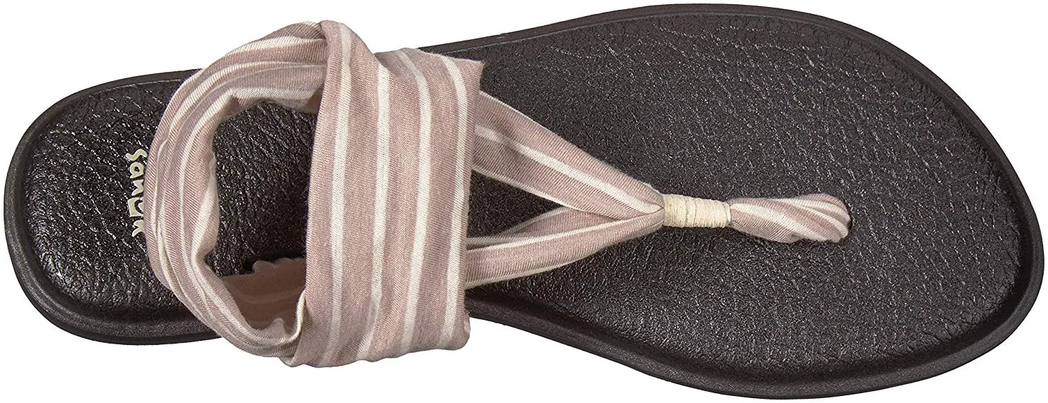 Sanuk Yoga Sling 2 Tan Natural Stripes Sandals - Women's