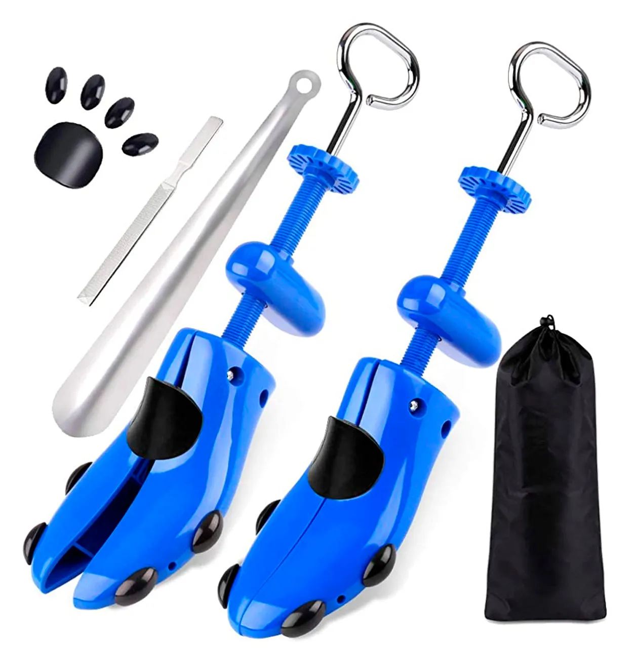 Shoe Stretcher Pair 4-way Shoe Expander Widener Shoe Tree Extender for Wide Feet Color Blue