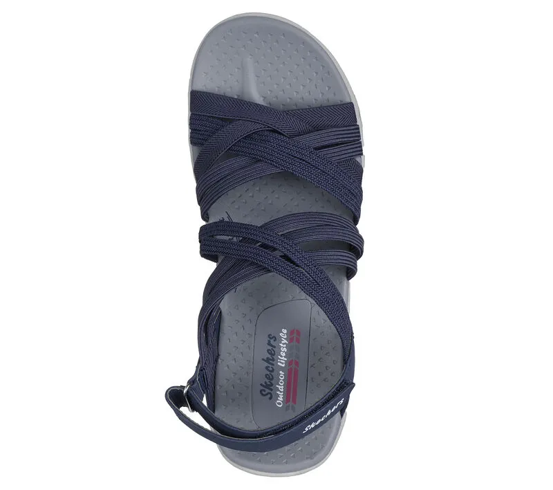 Skechers Womens Reggae Cup Simply Biased Navy