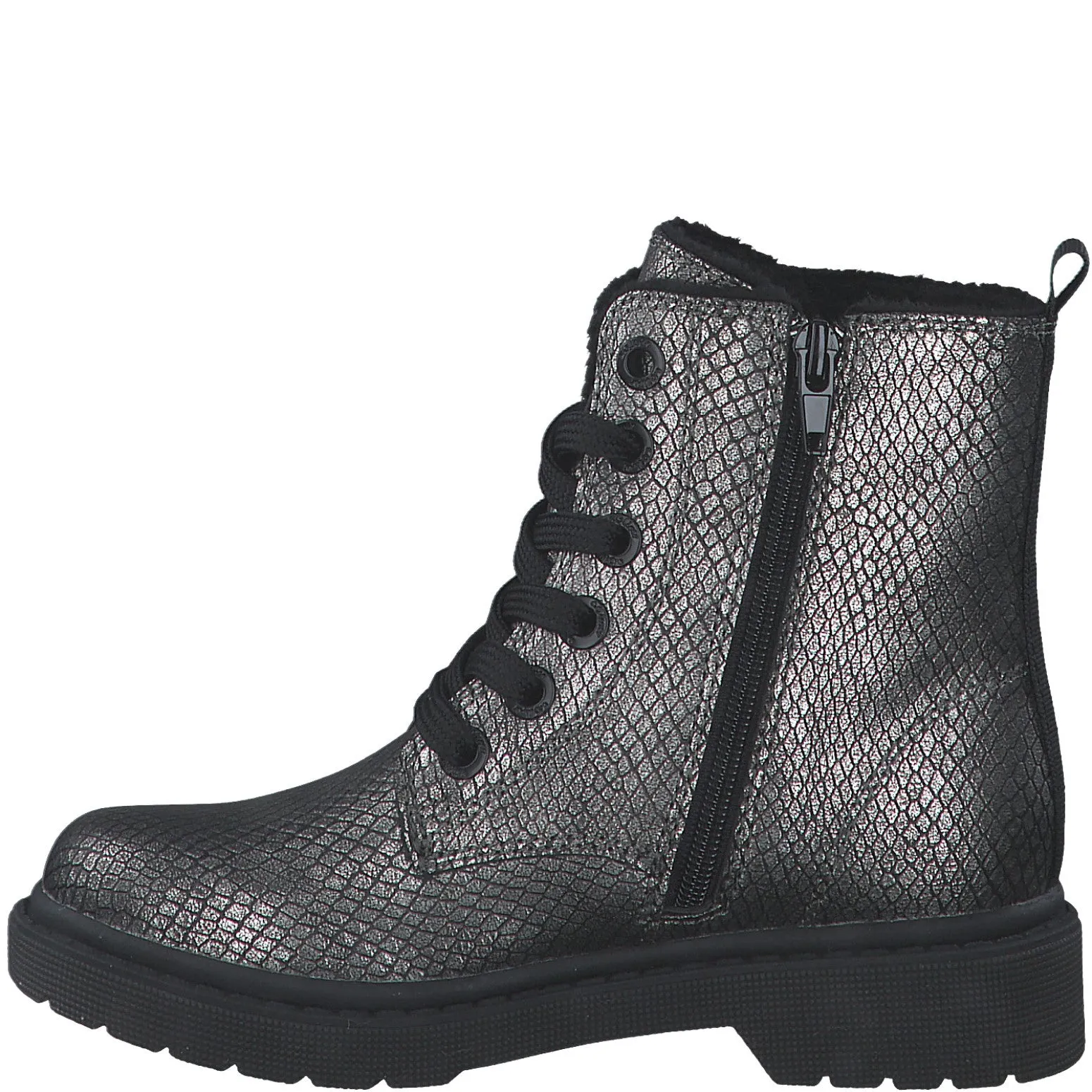 S.Oliver Girls Ankle Boot 45211 Pewter Snake