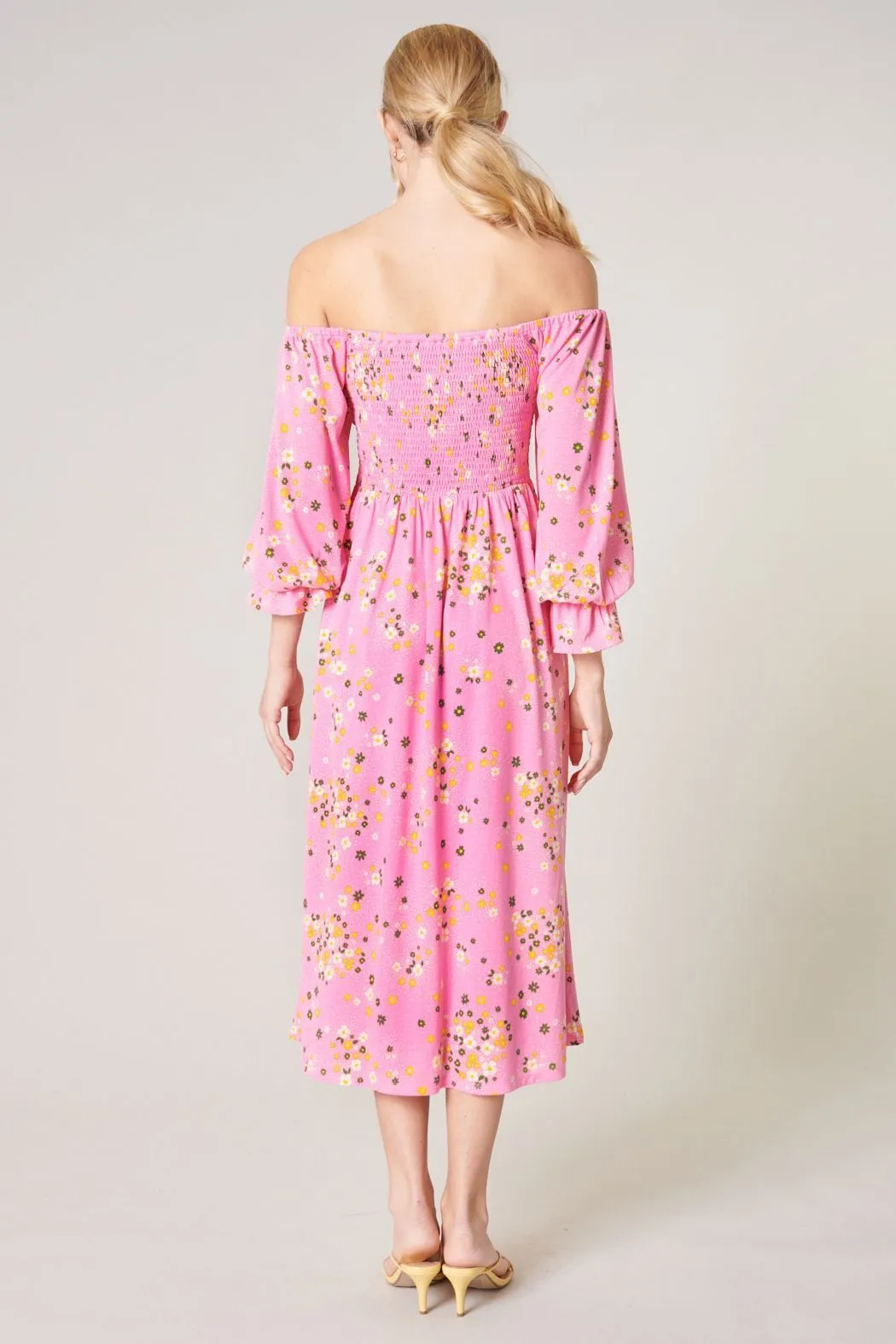 Spring Dream Denni Smocked Midi Dress