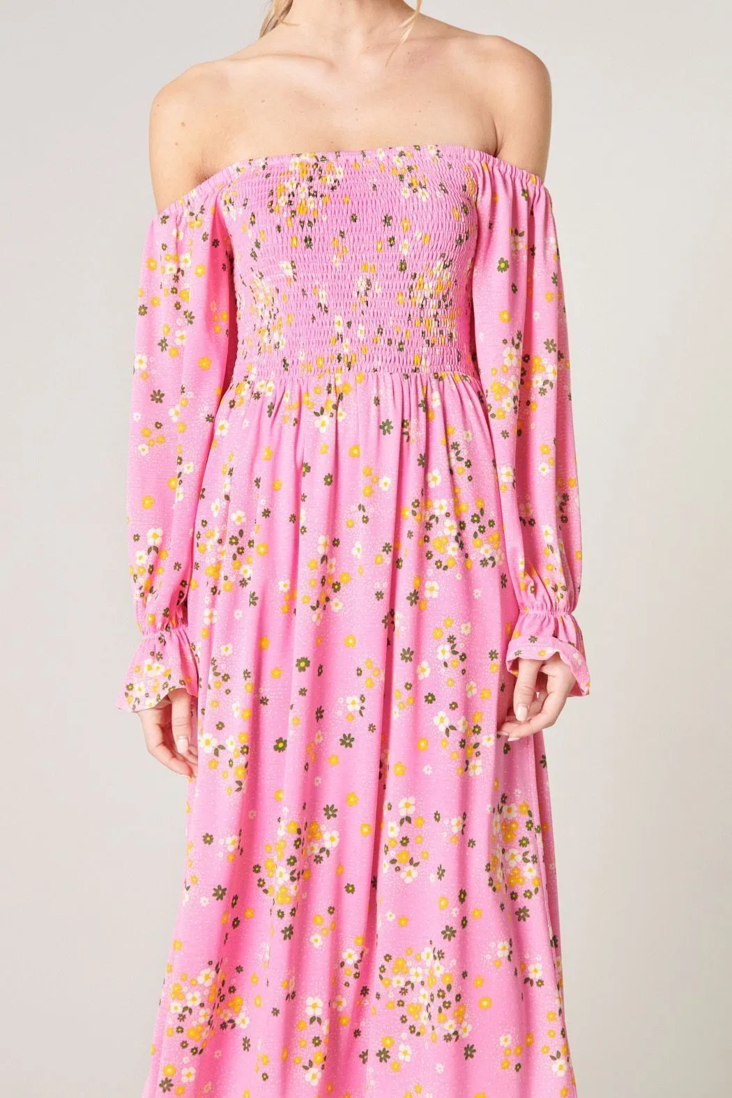 Spring Dream Denni Smocked Midi Dress