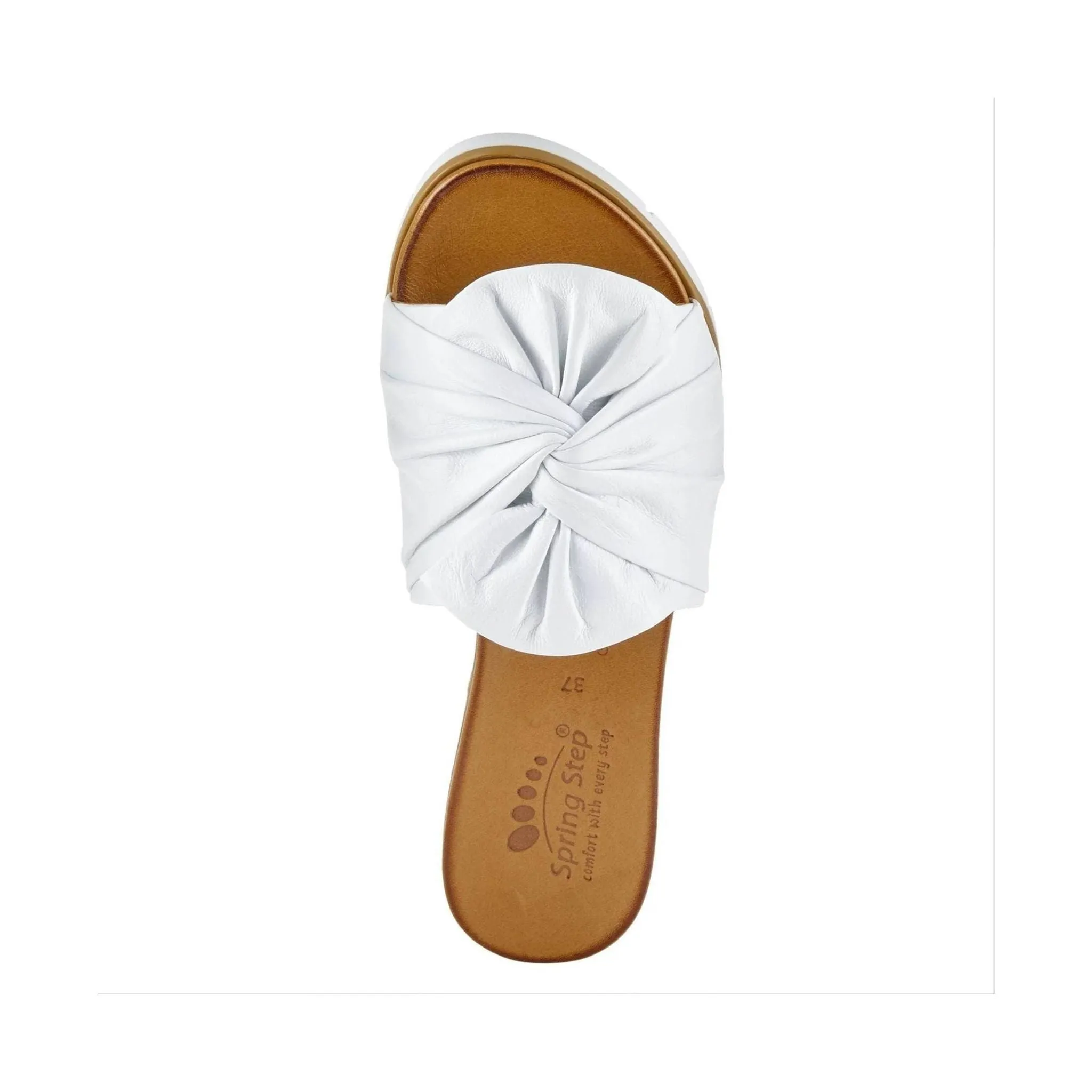 Spring Step Women's Lavona Slide Sandals - White