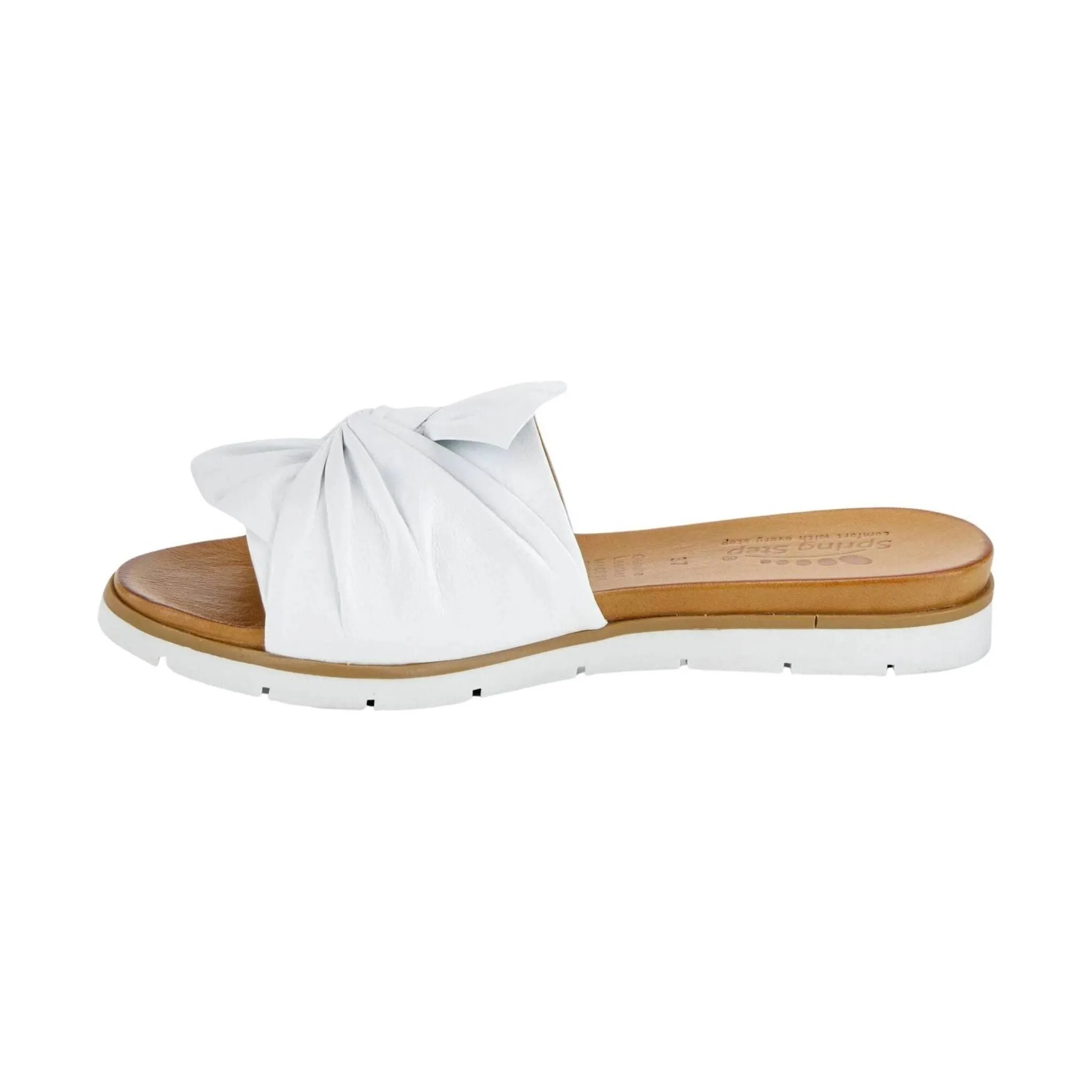 Spring Step Women's Lavona Slide Sandals - White