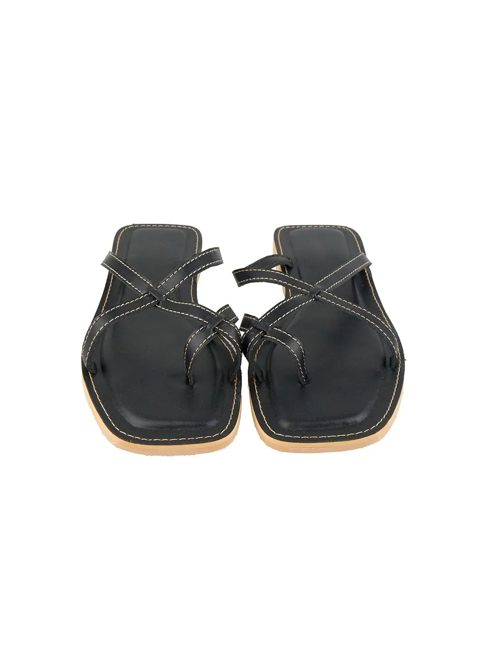 Stitched Cross Sandals OY424