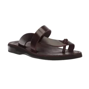 Tal - Leather Knot Sandal | Brown