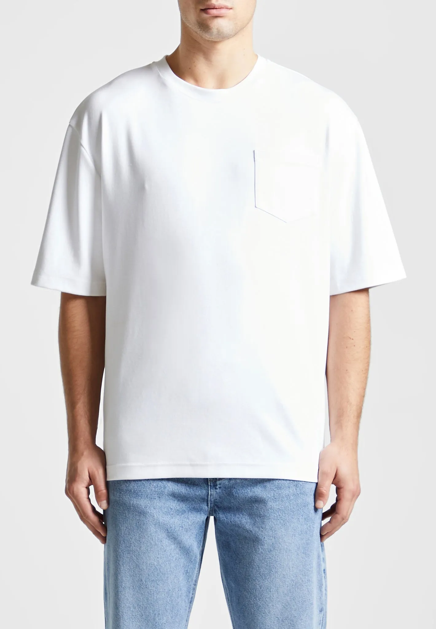 Éternel Oversized Fit Cotton T-Shirt - White