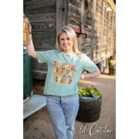 Thankful Grateful & oh so Blessed - Thanksgiving Tee