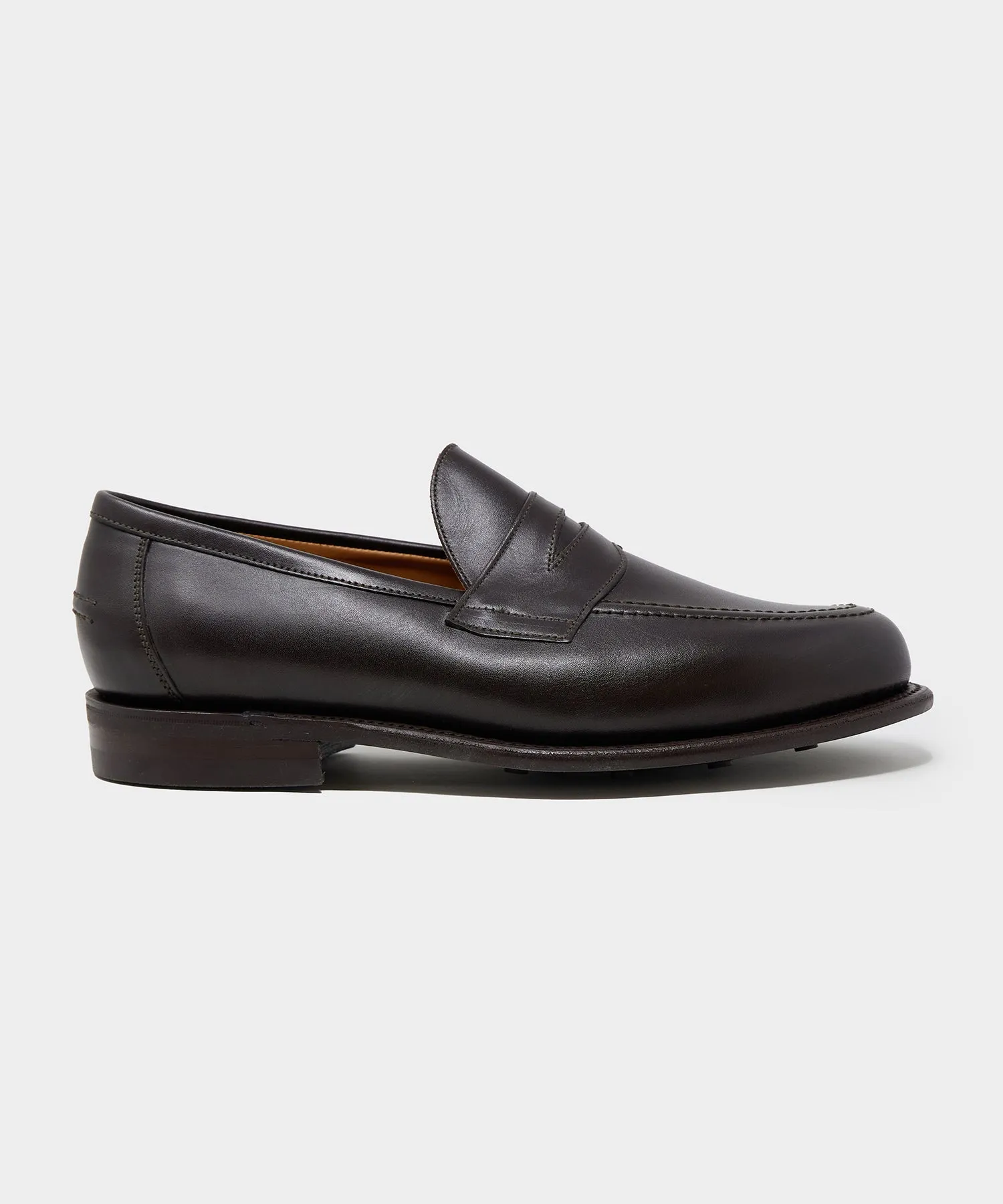 Todd Snyder x Sanders Clive Loafer in Dark Brown Calf