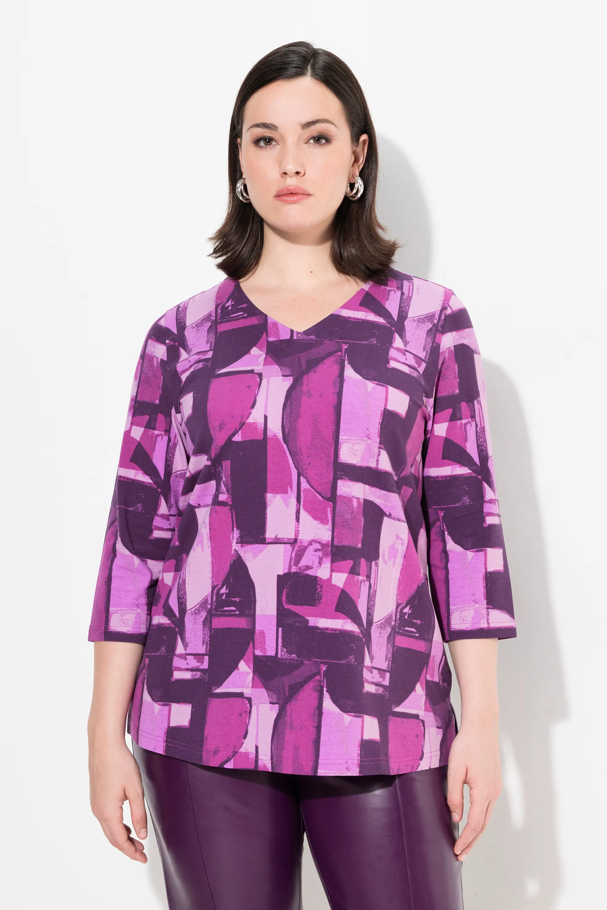 Ulla Popken Top in Pink Graphic