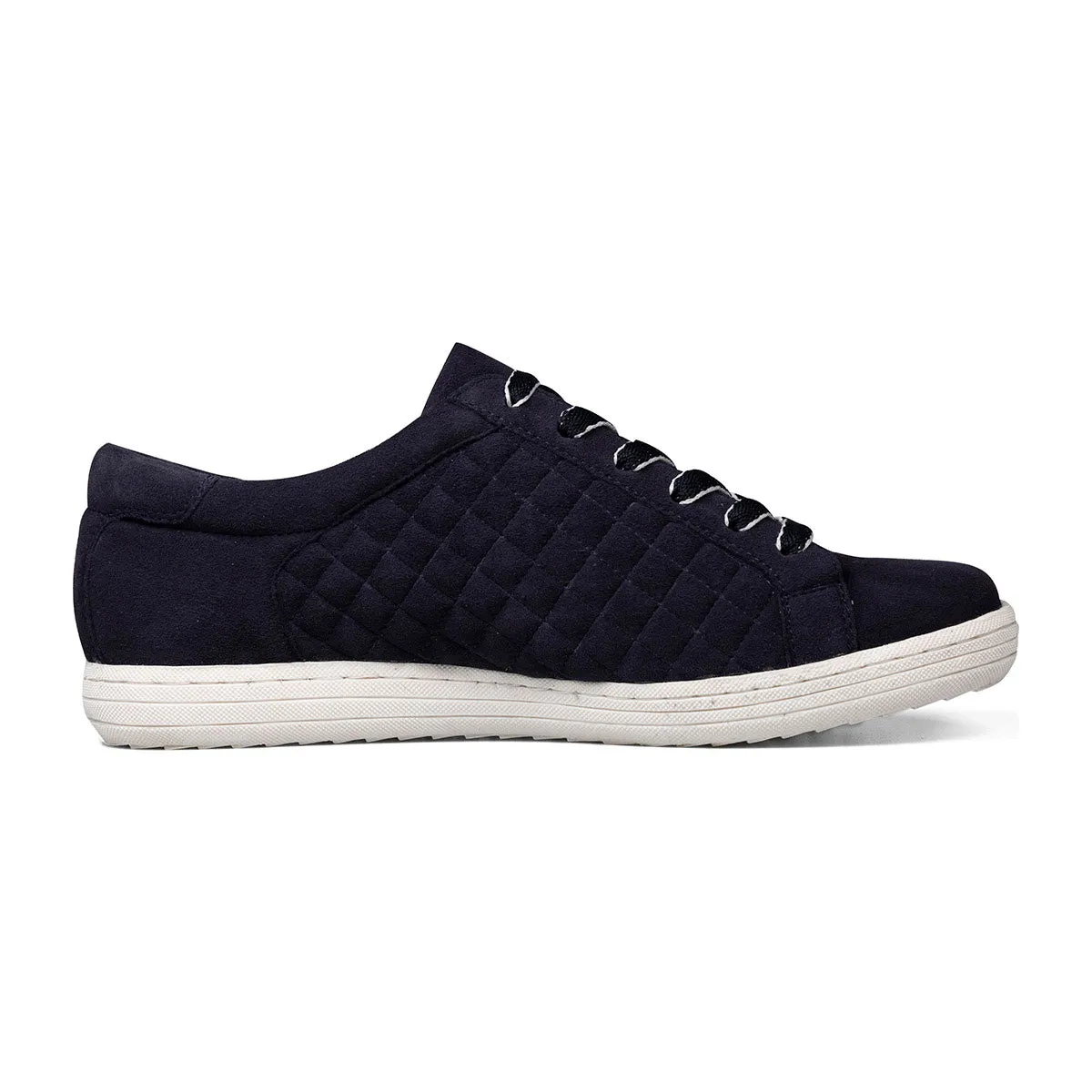 Van Dal Detroit II 3334 4102 Ladies Midnight Suede Zip & Lace Trainers