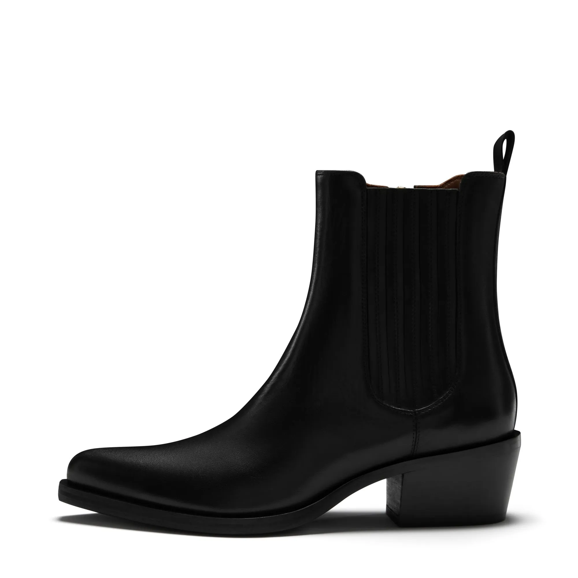 Vendôme Amandine black calfskin leather boots