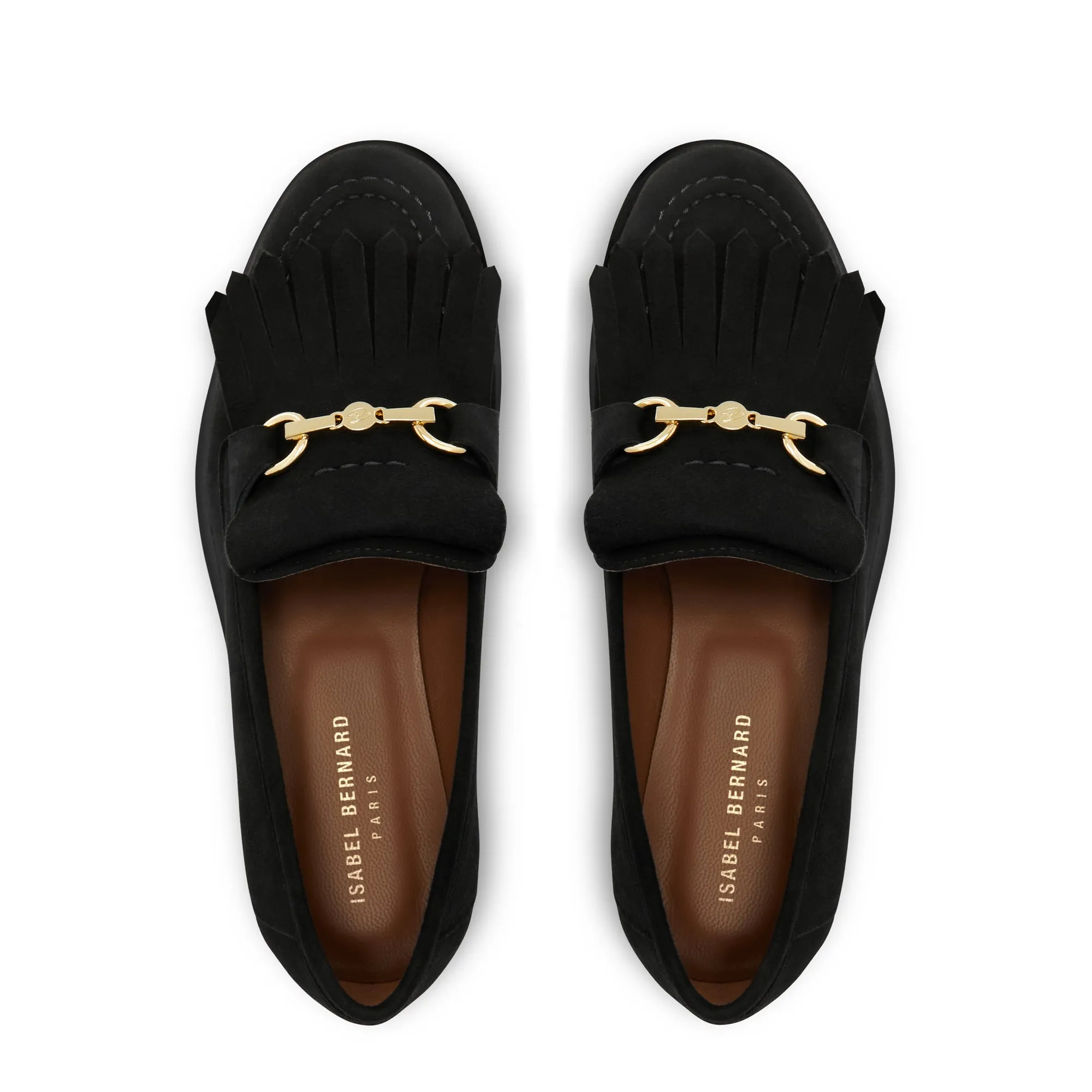 Vendôme Lave black suede loafers