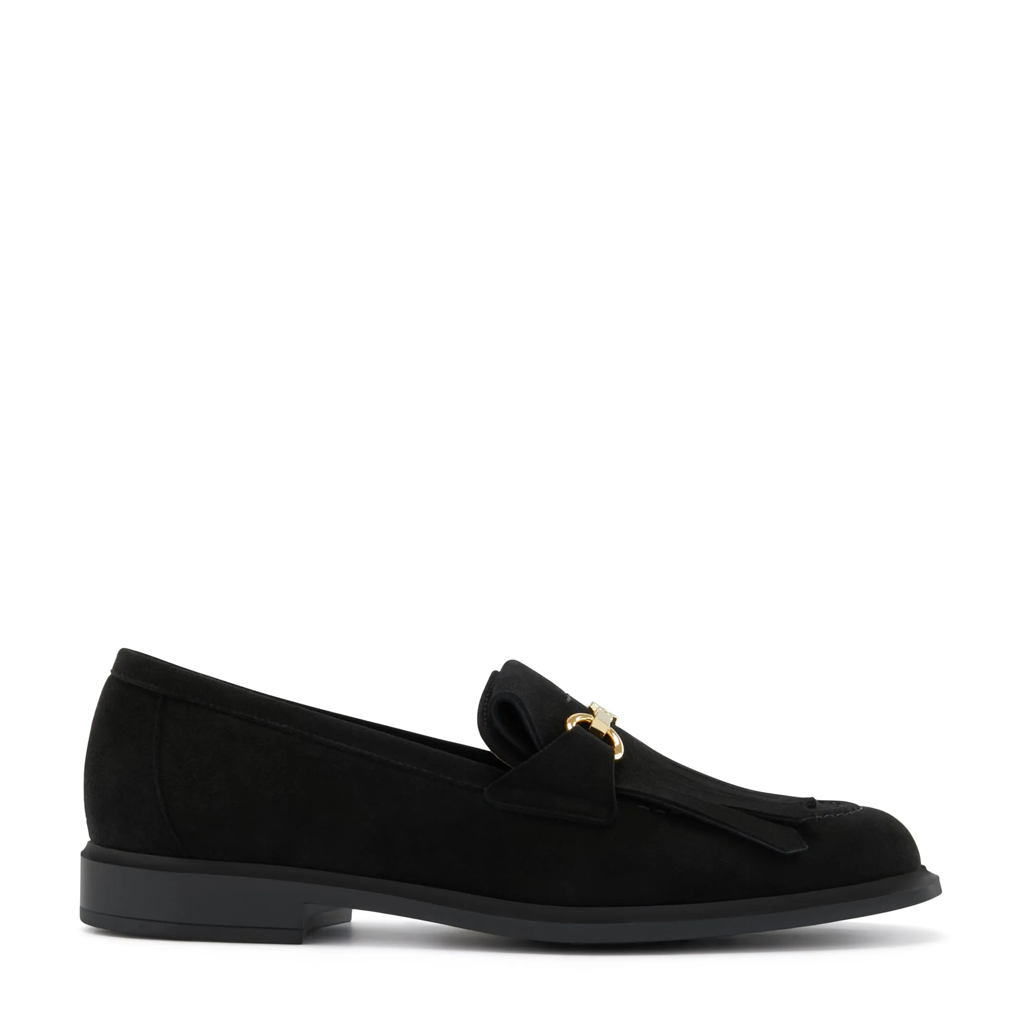 Vendôme Lave black suede loafers