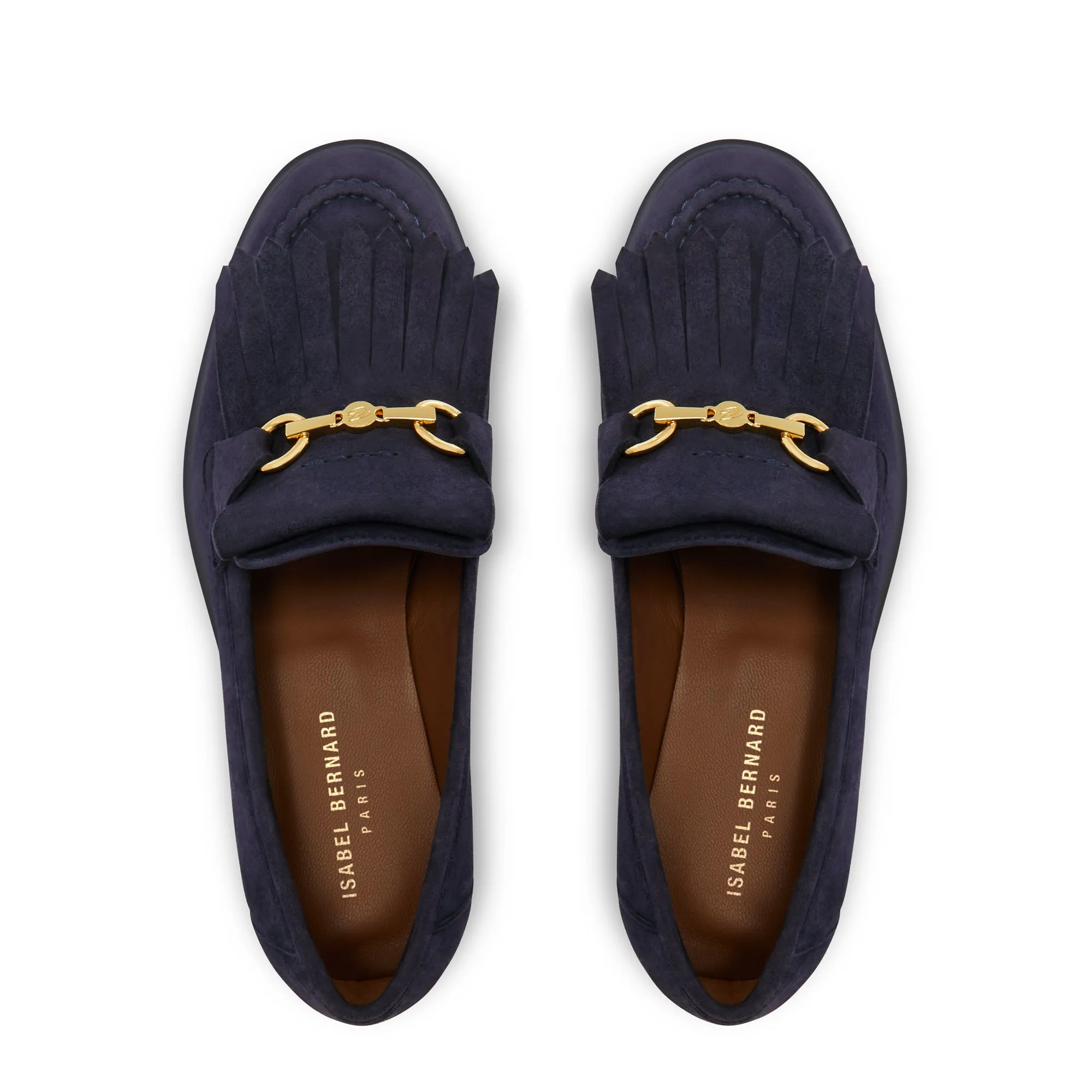 Vendôme Lave blue suede loafers