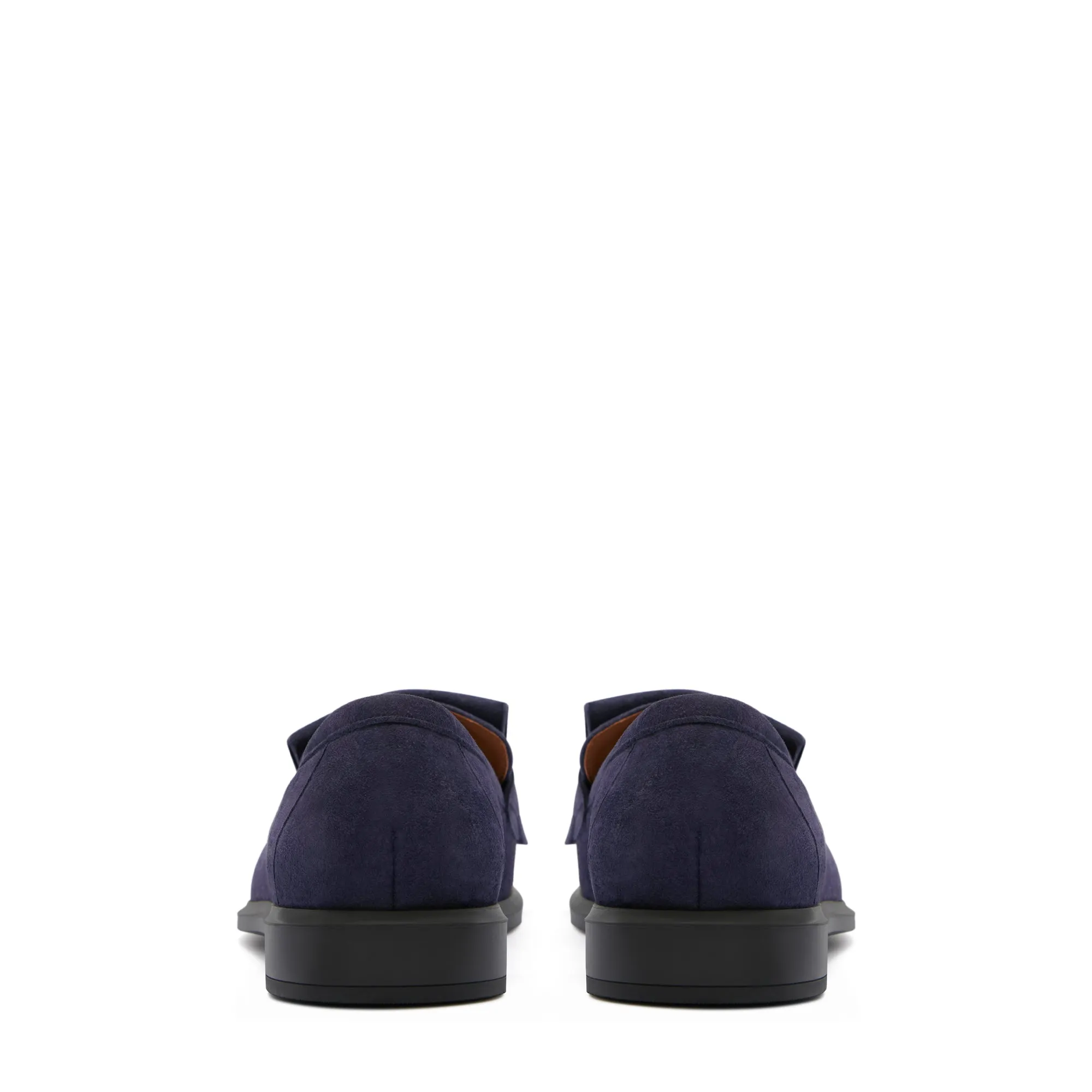 Vendôme Lave blue suede loafers