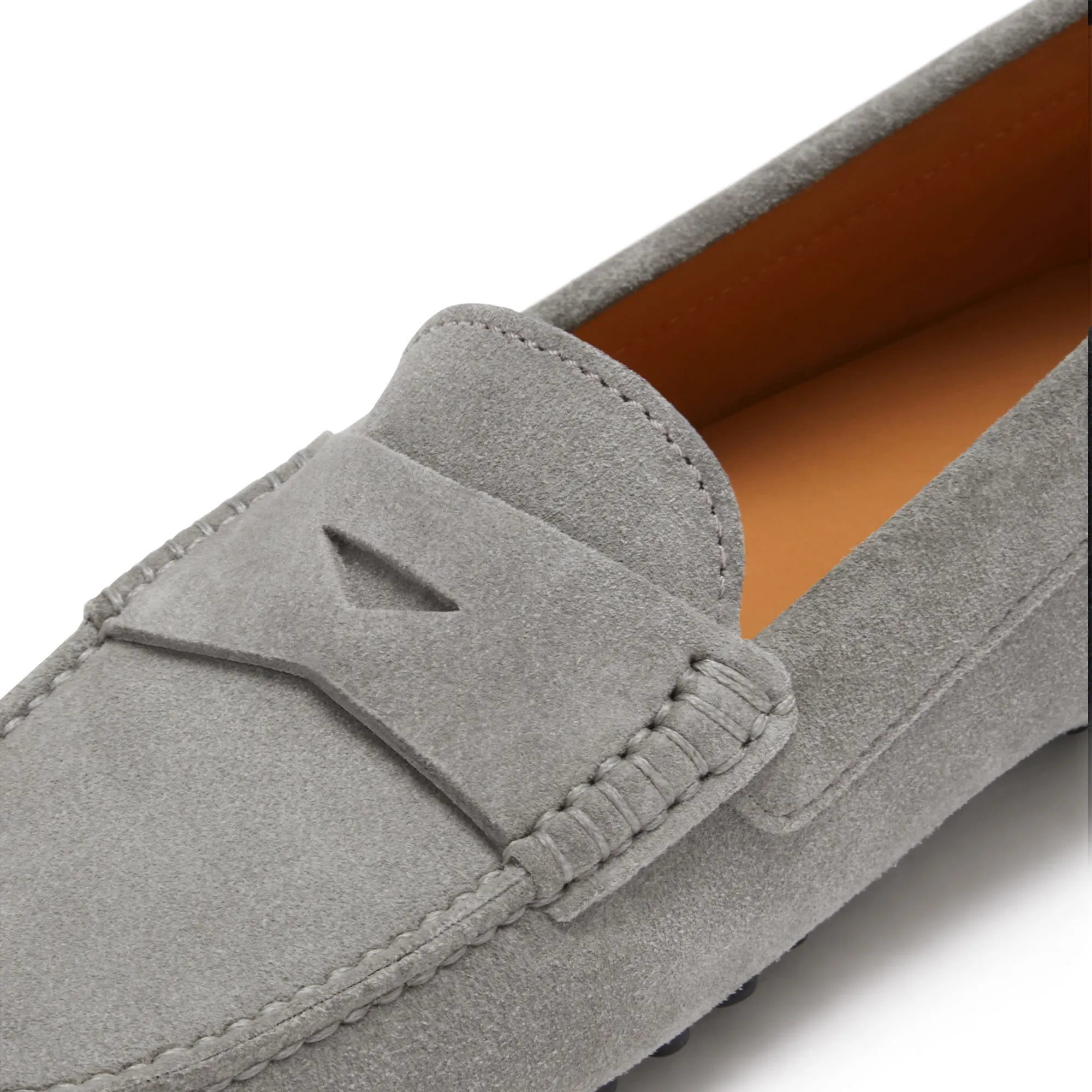 Vendôme Marie grey suede moccasins