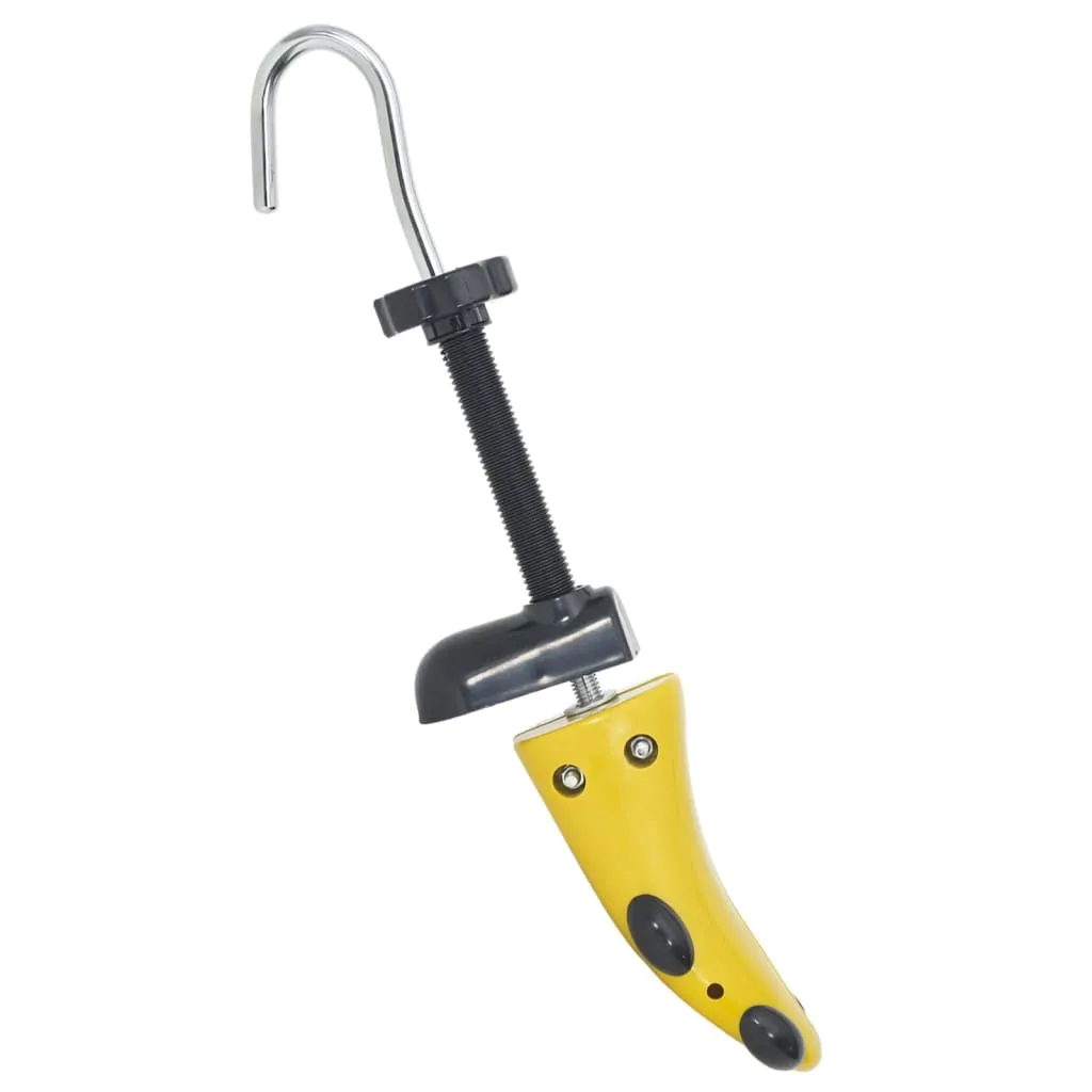 vidaXL Shoe Stretchers with Shoe Horn Yellow EU 41-46 Plastic