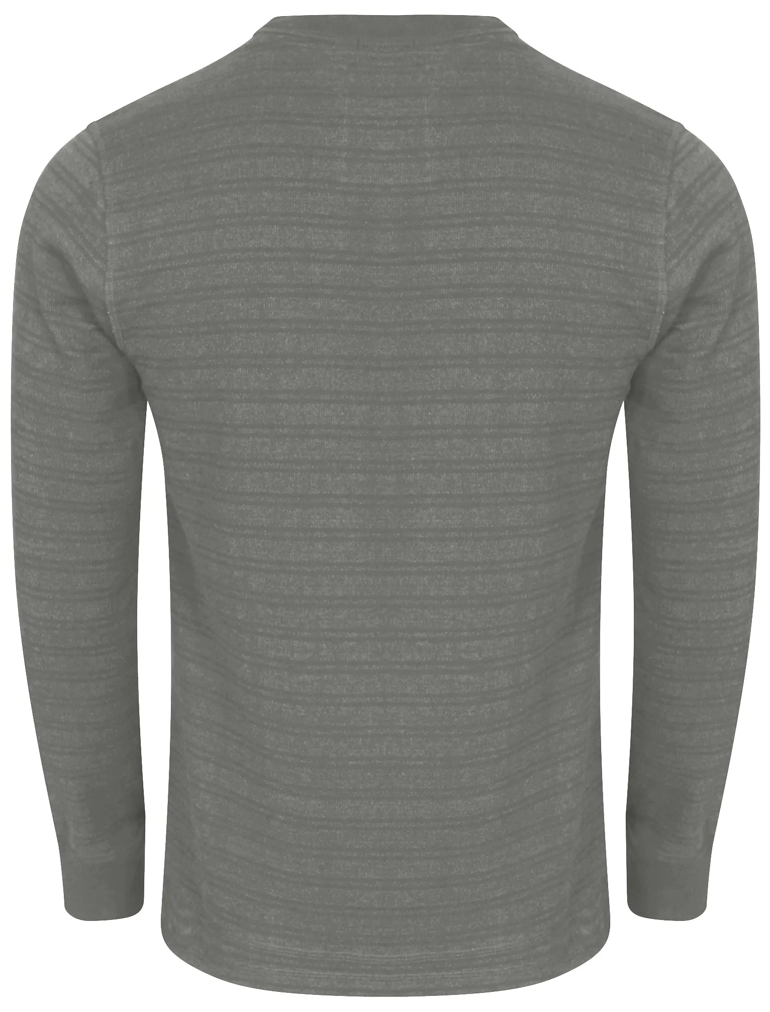 Winter Peak Henley Long Sleeve Top in Light Grey Marl - Tokyo Laundry