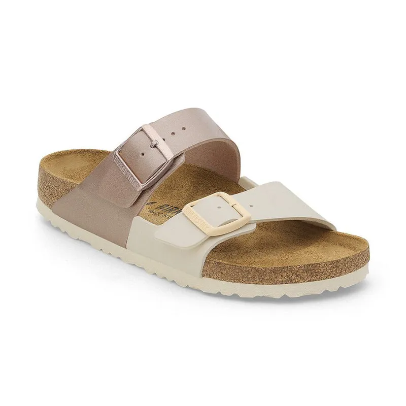 Women's Arizona Split Narrow Eggshell/Metallic Copper Birko-Flor