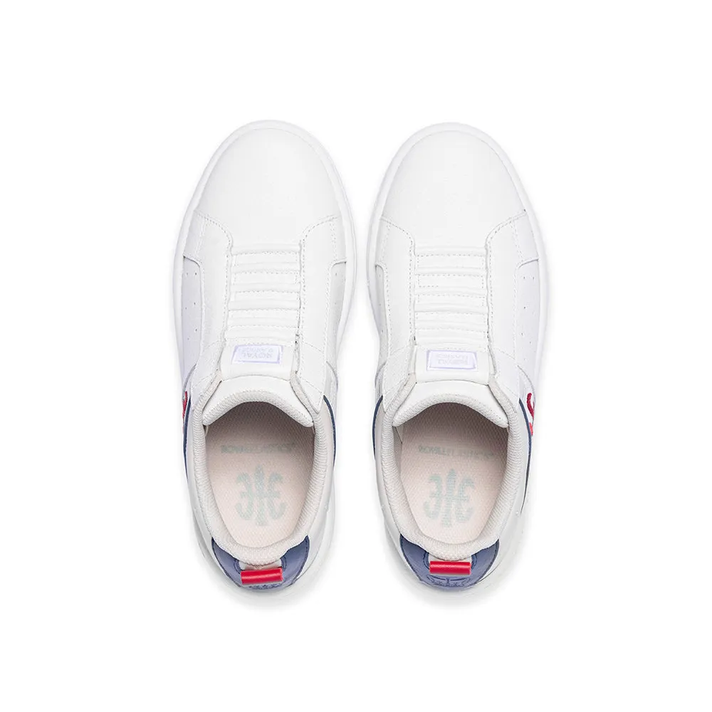 Women's Icon 2.0 White Blue Red Logo Leather Sneakers 96543-015