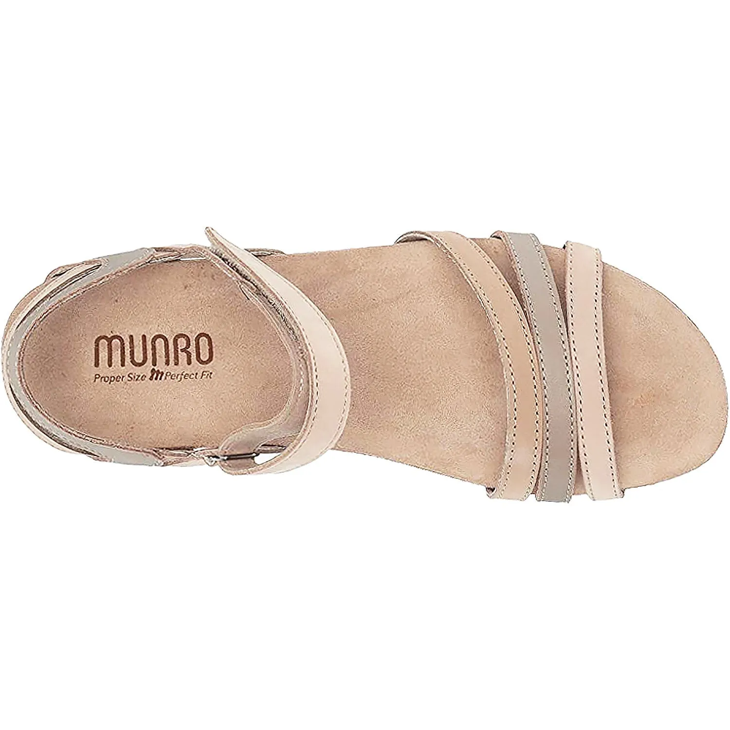 Women's Munro Summer Taupe Combo Leather