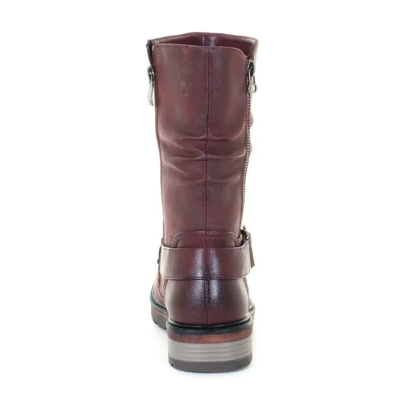 Women's Sudbury Easy On Side Zip Boot Burgundy