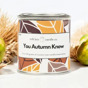 You Autumn Know - 100% Recyclable Coconut Wax Scented Candle