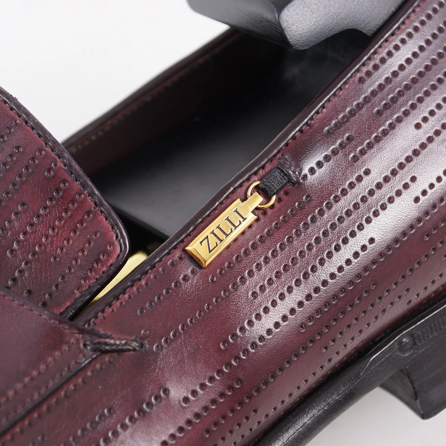 Zilli Burgundy Calf Leather Loafers