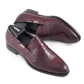 Zilli Burgundy Calf Leather Loafers