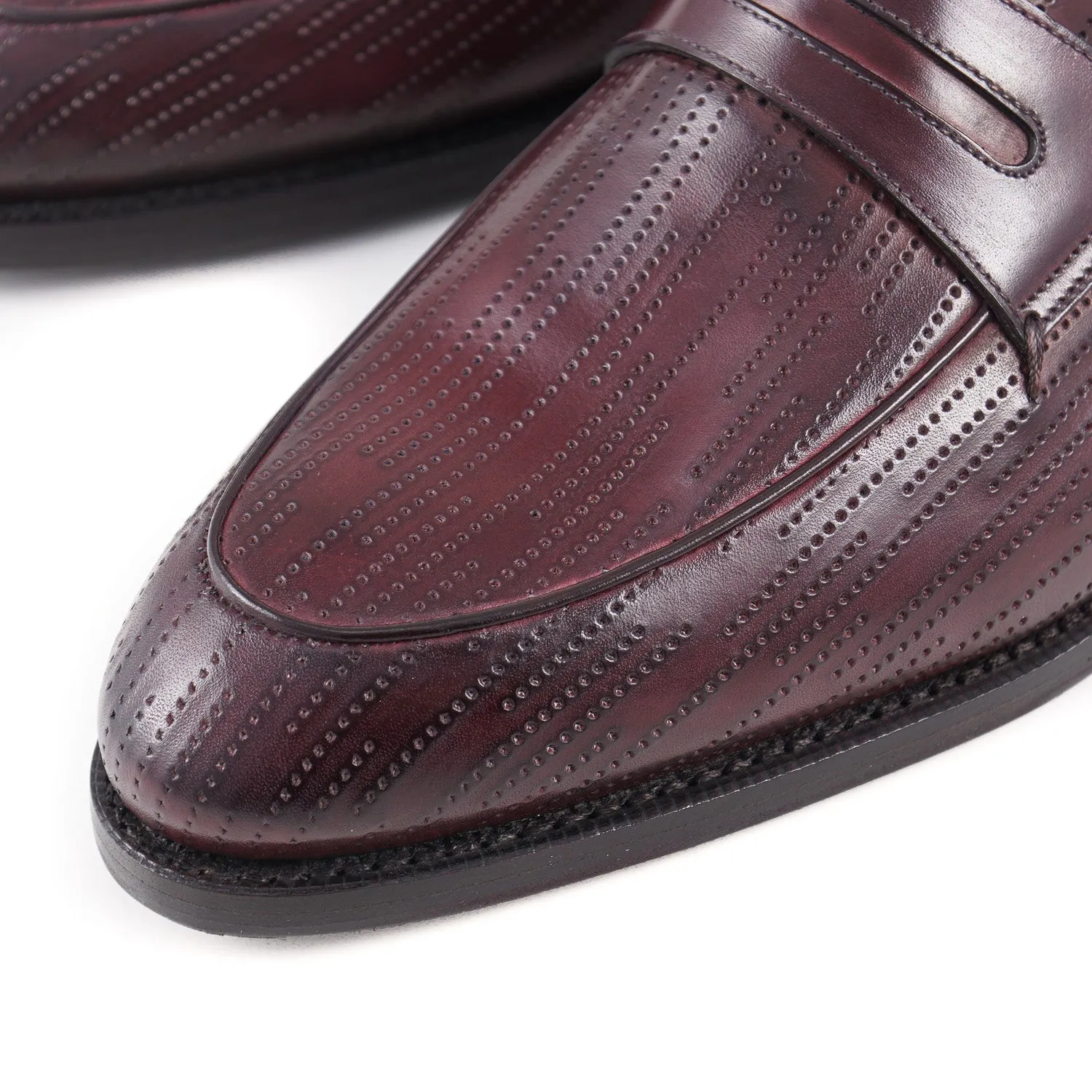 Zilli Burgundy Calf Leather Loafers