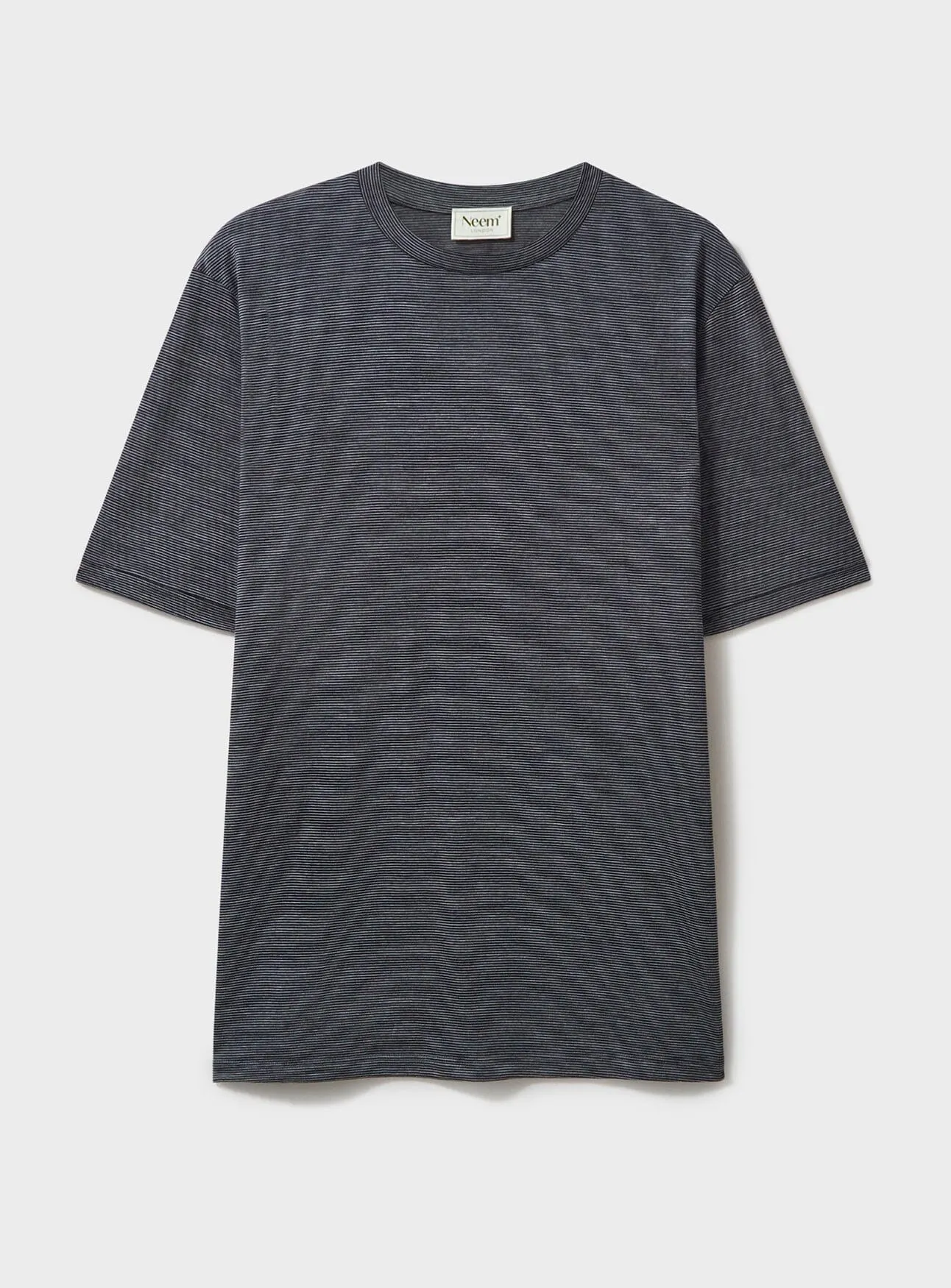 ZQ Merino Wool Jersey Charcoal Stripe T-Shirt